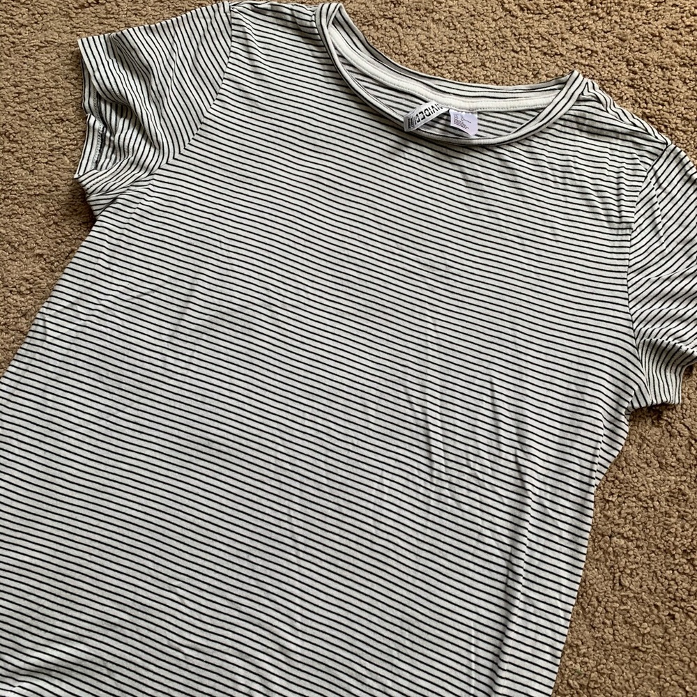 Divided Striped Tee - Picture 2 of 4